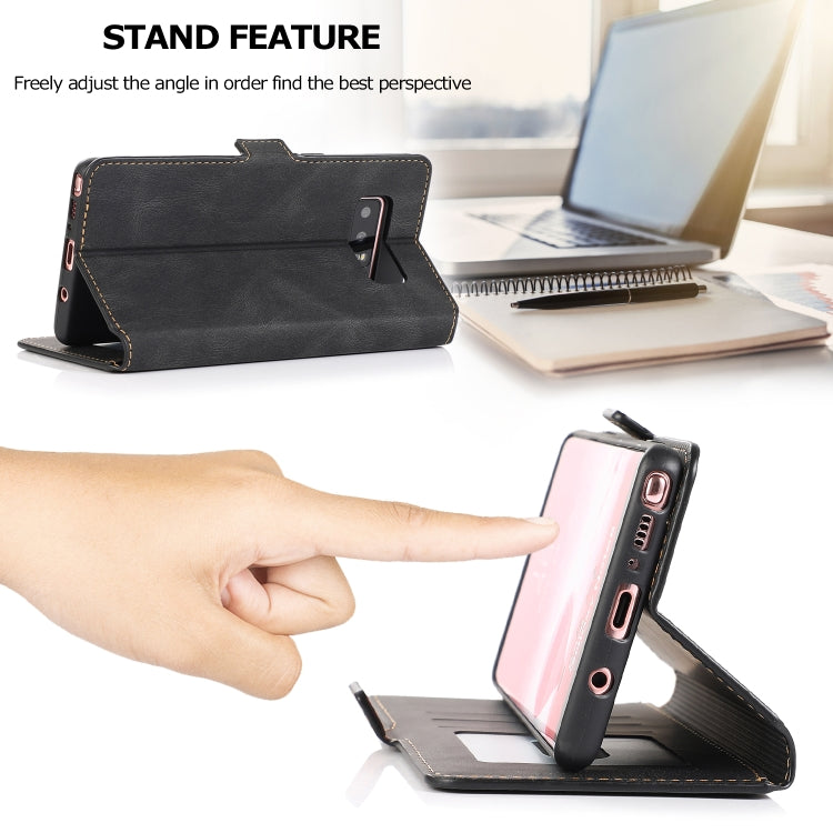 For Samsung Galaxy Note 8 Retro Magnetic Closing Clasp Horizontal Flip Leather Case with Holder & Card Slots & Photo Frame & Wallet