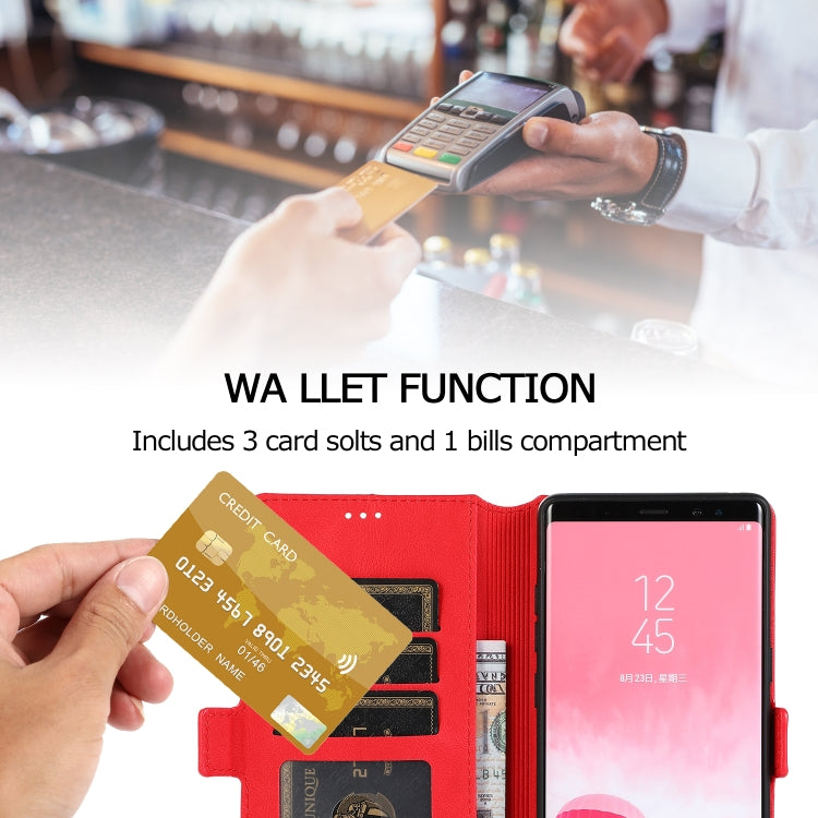 For Samsung Galaxy Note 8 Retro Magnetic Closing Clasp Horizontal Flip Leather Case with Holder & Card Slots & Photo Frame & Wallet