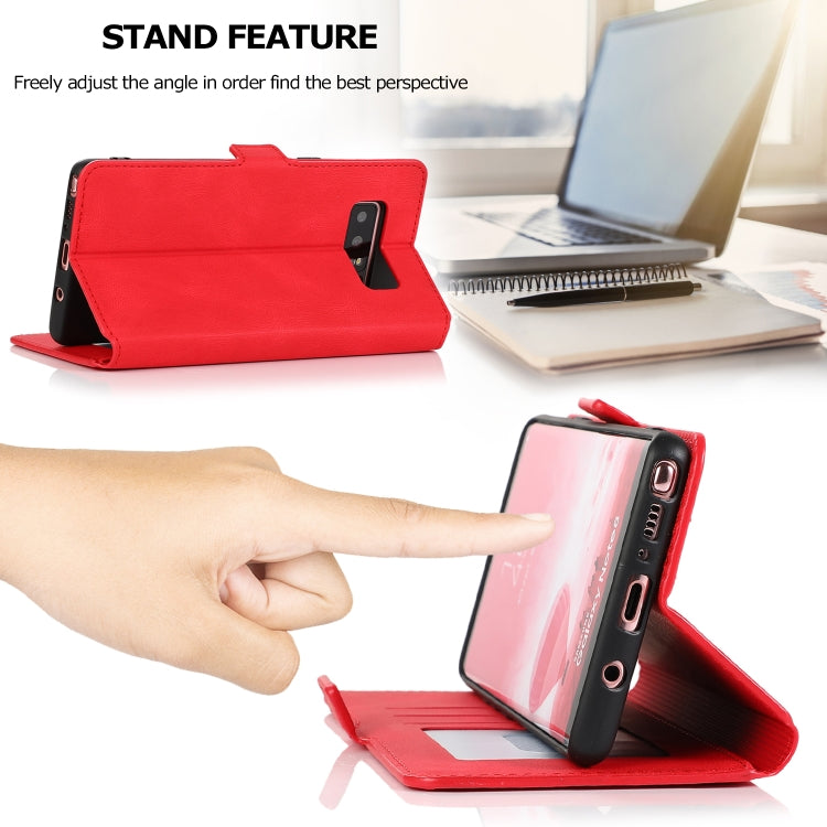 For Samsung Galaxy Note 8 Retro Magnetic Closing Clasp Horizontal Flip Leather Case with Holder & Card Slots & Photo Frame & Wallet