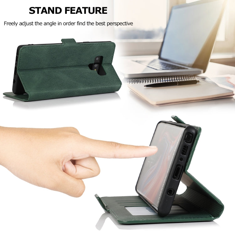 For Samsung Galaxy Note 9 Retro Magnetic Closing Clasp Horizontal Flip Leather Case with Holder & Card Slots & Photo Frame & Wallet