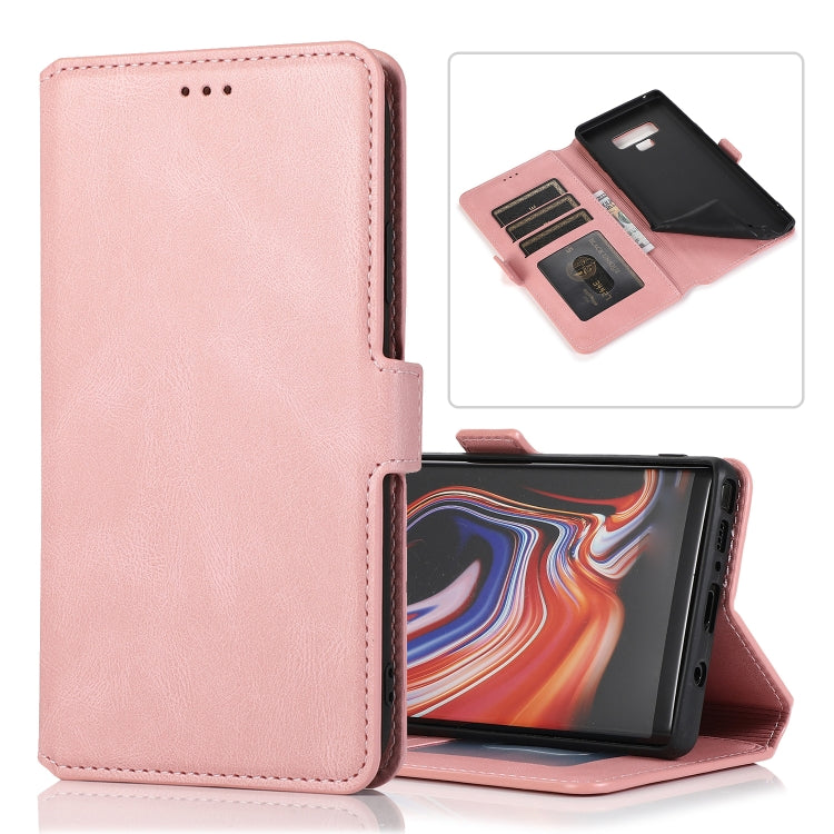 For Samsung Galaxy Note 9 Retro Magnetic Closing Clasp Horizontal Flip Leather Case with Holder & Card Slots & Photo Frame & Wallet