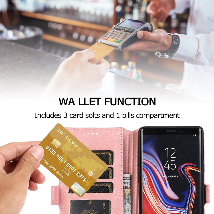 For Samsung Galaxy Note 9 Retro Magnetic Closing Clasp Horizontal Flip Leather Case with Holder & Card Slots & Photo Frame & Wallet