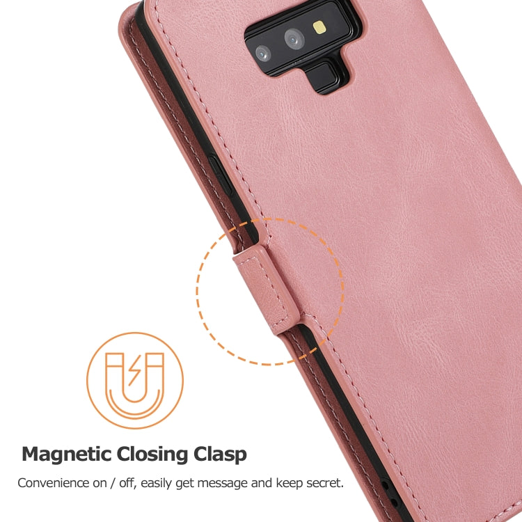 For Samsung Galaxy Note 9 Retro Magnetic Closing Clasp Horizontal Flip Leather Case with Holder & Card Slots & Photo Frame & Wallet