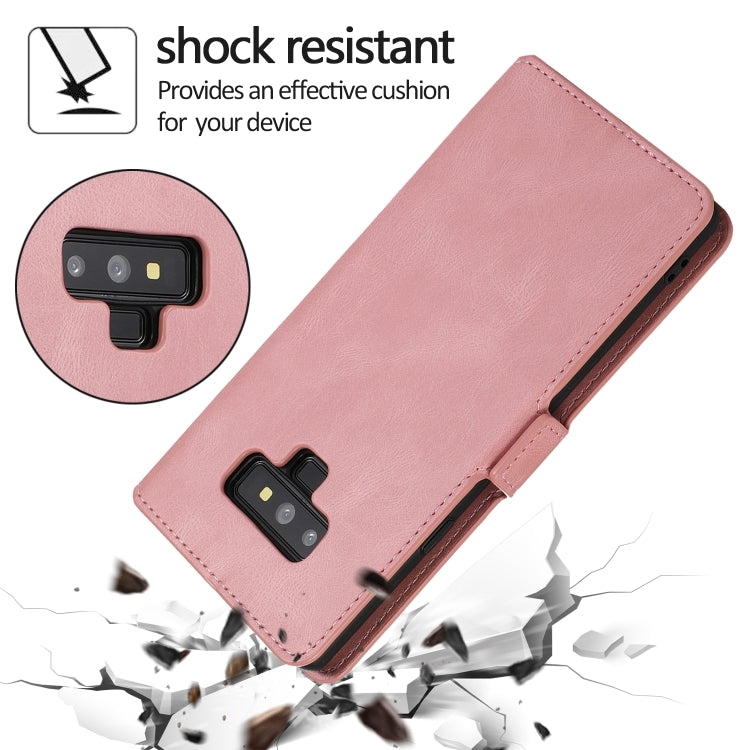 For Samsung Galaxy Note 9 Retro Magnetic Closing Clasp Horizontal Flip Leather Case with Holder & Card Slots & Photo Frame & Wallet