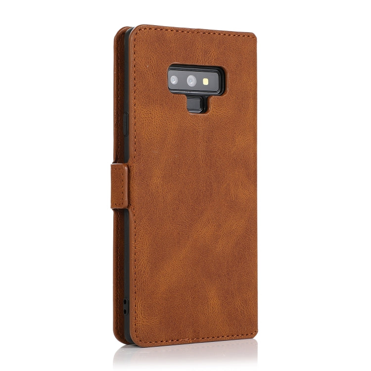 For Samsung Galaxy Note 9 Retro Magnetic Closing Clasp Horizontal Flip Leather Case with Holder & Card Slots & Photo Frame & Wallet