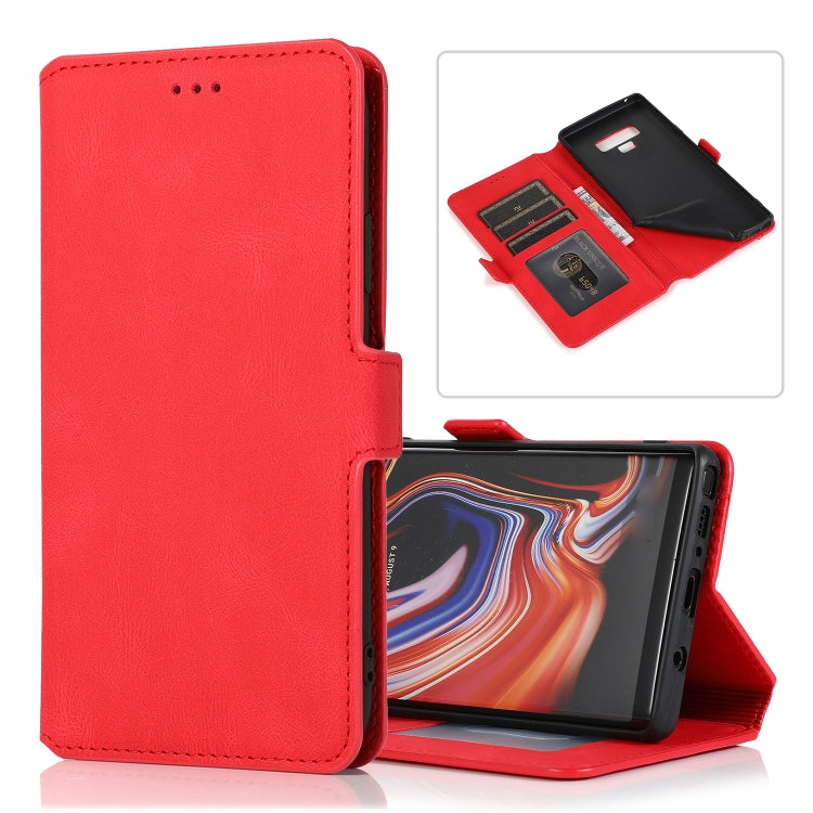 For Samsung Galaxy Note 9 Retro Magnetic Closing Clasp Horizontal Flip Leather Case with Holder & Card Slots & Photo Frame & Wallet