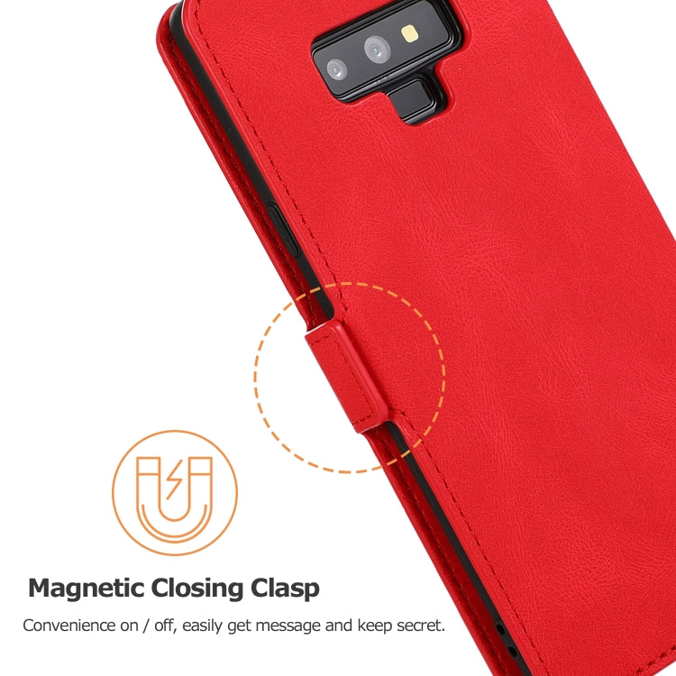 For Samsung Galaxy Note 9 Retro Magnetic Closing Clasp Horizontal Flip Leather Case with Holder & Card Slots & Photo Frame & Wallet