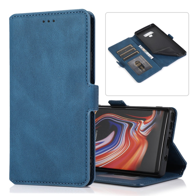 For Samsung Galaxy Note 9 Retro Magnetic Closing Clasp Horizontal Flip Leather Case with Holder & Card Slots & Photo Frame & Wallet