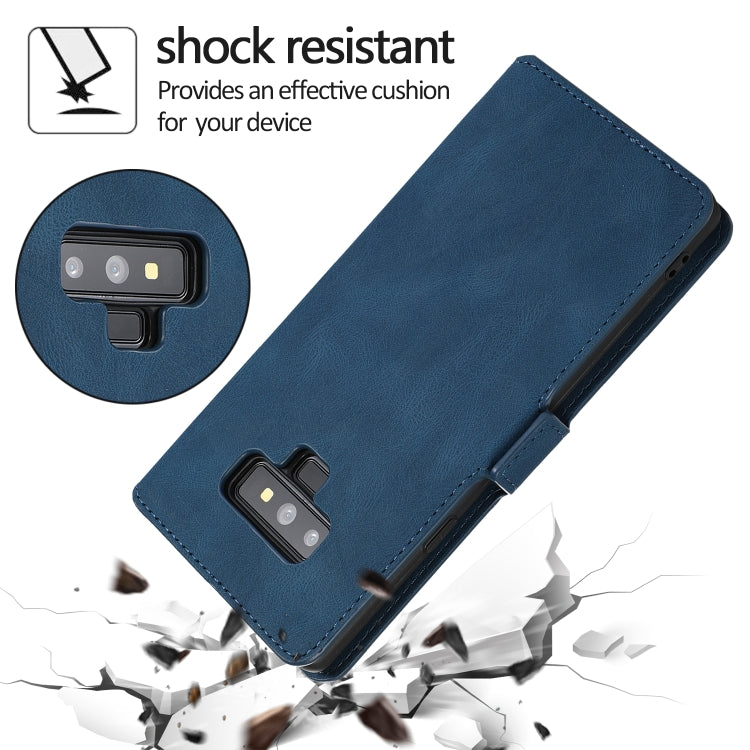 For Samsung Galaxy Note 9 Retro Magnetic Closing Clasp Horizontal Flip Leather Case with Holder & Card Slots & Photo Frame & Wallet