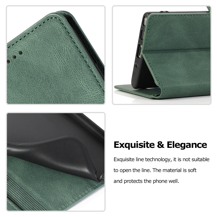 For Samsung Galaxy Note 10 Retro Magnetic Closing Clasp Horizontal Flip Leather Case with Holder & Card Slots & Photo Frame & Wallet