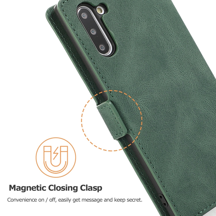 For Samsung Galaxy Note 10 Retro Magnetic Closing Clasp Horizontal Flip Leather Case with Holder & Card Slots & Photo Frame & Wallet