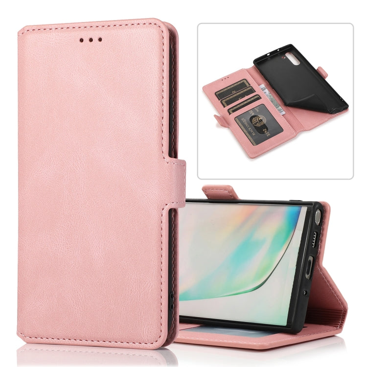For Samsung Galaxy Note 10 Retro Magnetic Closing Clasp Horizontal Flip Leather Case with Holder & Card Slots & Photo Frame & Wallet