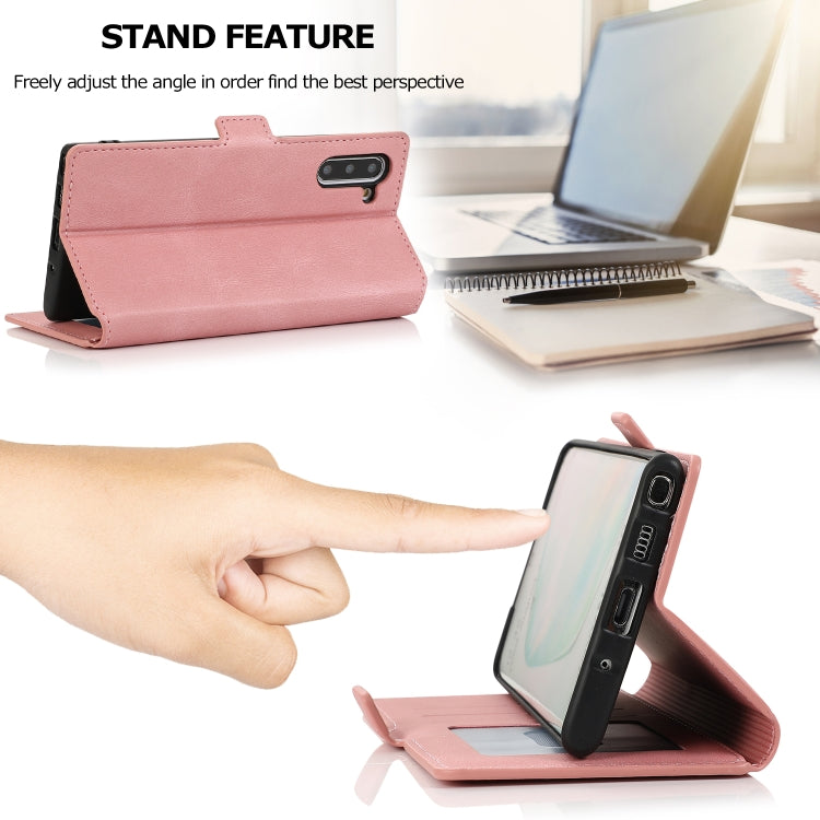 For Samsung Galaxy Note 10 Retro Magnetic Closing Clasp Horizontal Flip Leather Case with Holder & Card Slots & Photo Frame & Wallet