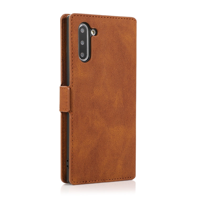 For Samsung Galaxy Note 10 Retro Magnetic Closing Clasp Horizontal Flip Leather Case with Holder & Card Slots & Photo Frame & Wallet