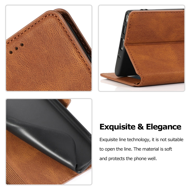 For Samsung Galaxy Note 10 Retro Magnetic Closing Clasp Horizontal Flip Leather Case with Holder & Card Slots & Photo Frame & Wallet