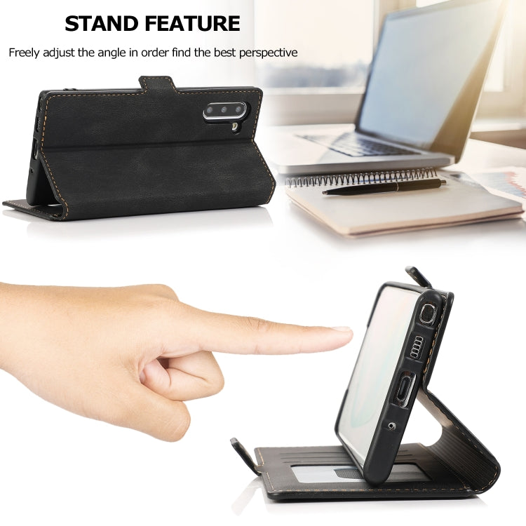 For Samsung Galaxy Note 10 Retro Magnetic Closing Clasp Horizontal Flip Leather Case with Holder & Card Slots & Photo Frame & Wallet