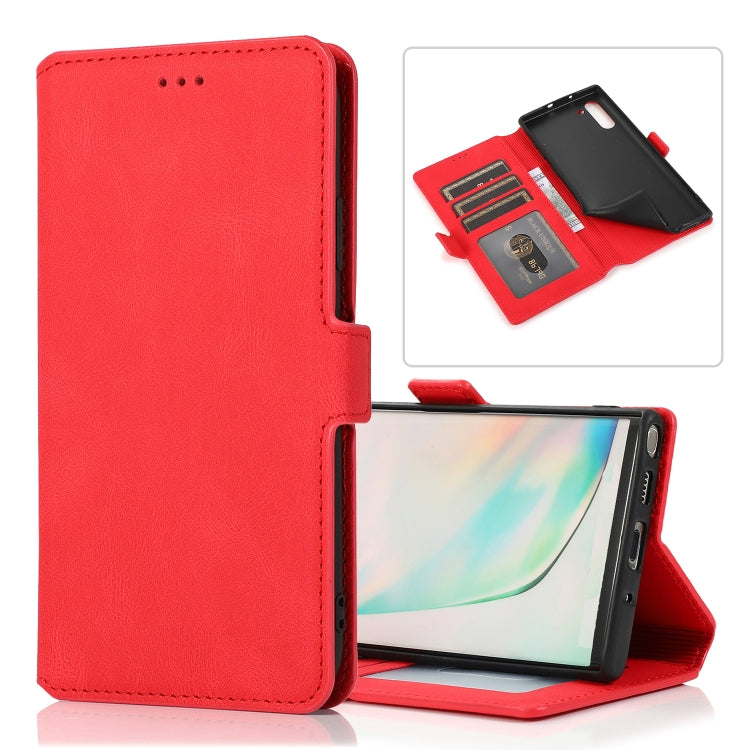 For Samsung Galaxy Note 10 Retro Magnetic Closing Clasp Horizontal Flip Leather Case with Holder & Card Slots & Photo Frame & Wallet