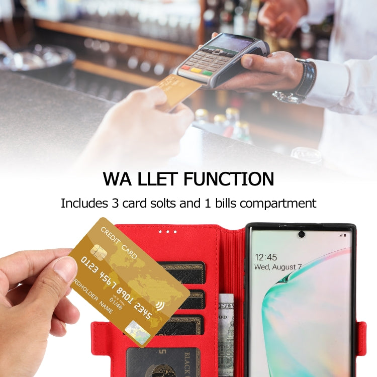 For Samsung Galaxy Note 10 Retro Magnetic Closing Clasp Horizontal Flip Leather Case with Holder & Card Slots & Photo Frame & Wallet