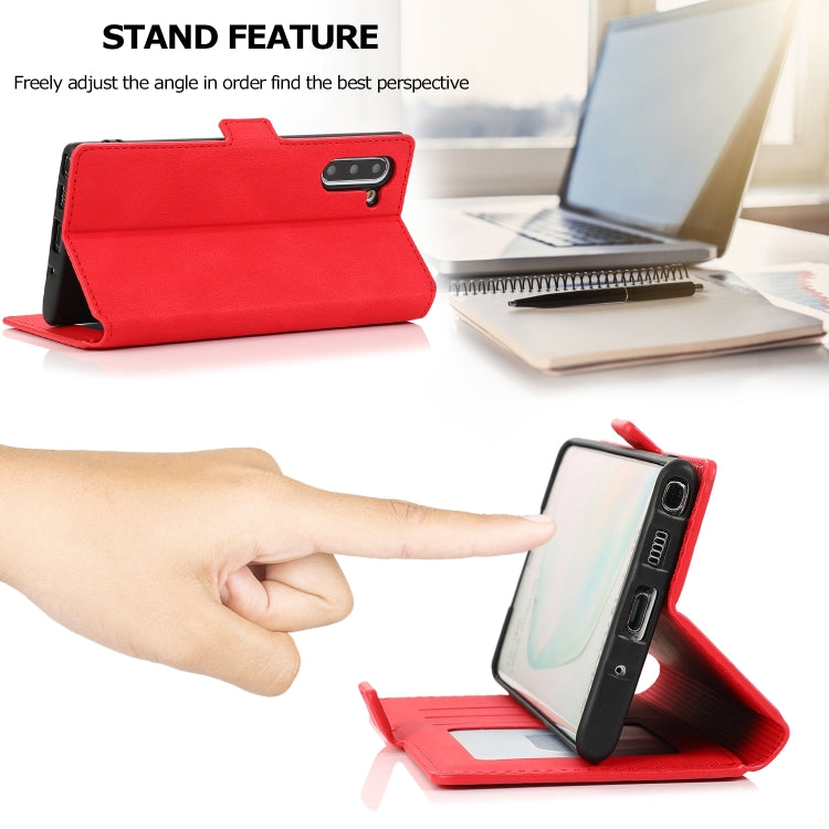 For Samsung Galaxy Note 10 Retro Magnetic Closing Clasp Horizontal Flip Leather Case with Holder & Card Slots & Photo Frame & Wallet