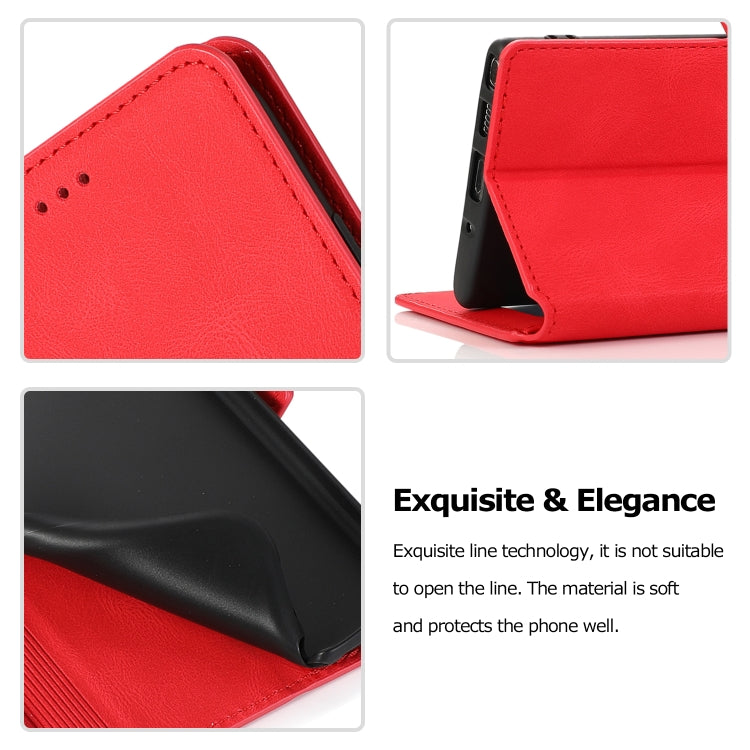 For Samsung Galaxy Note 10 Retro Magnetic Closing Clasp Horizontal Flip Leather Case with Holder & Card Slots & Photo Frame & Wallet