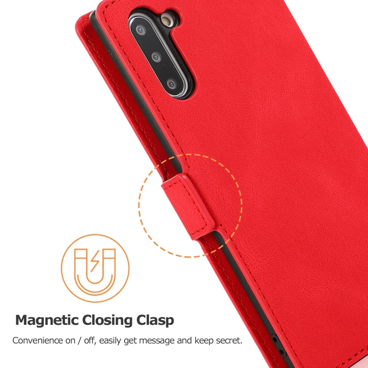 For Samsung Galaxy Note 10 Retro Magnetic Closing Clasp Horizontal Flip Leather Case with Holder & Card Slots & Photo Frame & Wallet
