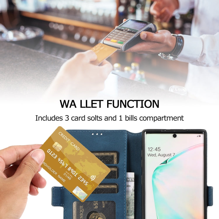 For Samsung Galaxy Note 10 Retro Magnetic Closing Clasp Horizontal Flip Leather Case with Holder & Card Slots & Photo Frame & Wallet