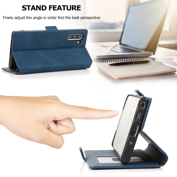 For Samsung Galaxy Note 10 Retro Magnetic Closing Clasp Horizontal Flip Leather Case with Holder & Card Slots & Photo Frame & Wallet
