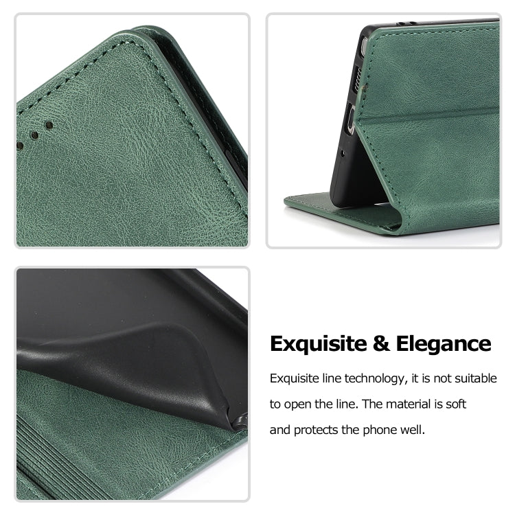 For Samsung Galaxy Note 10 Plus Retro Magnetic Closing Clasp Horizontal Flip Leather Case with Holder & Card Slots & Photo Frame & Wallet