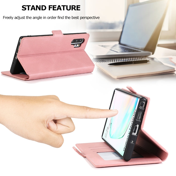 For Samsung Galaxy Note 10 Plus Retro Magnetic Closing Clasp Horizontal Flip Leather Case with Holder & Card Slots & Photo Frame & Wallet