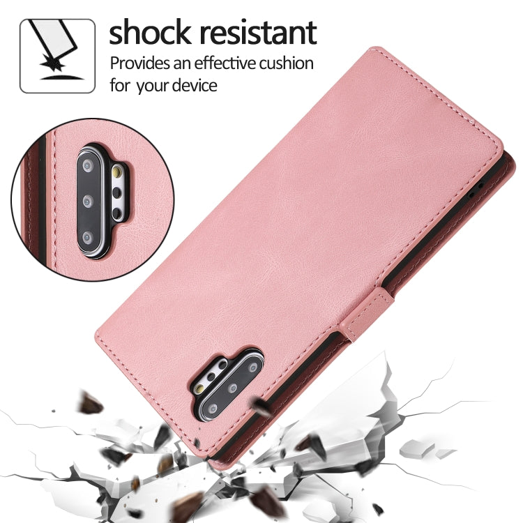 For Samsung Galaxy Note 10 Plus Retro Magnetic Closing Clasp Horizontal Flip Leather Case with Holder & Card Slots & Photo Frame & Wallet