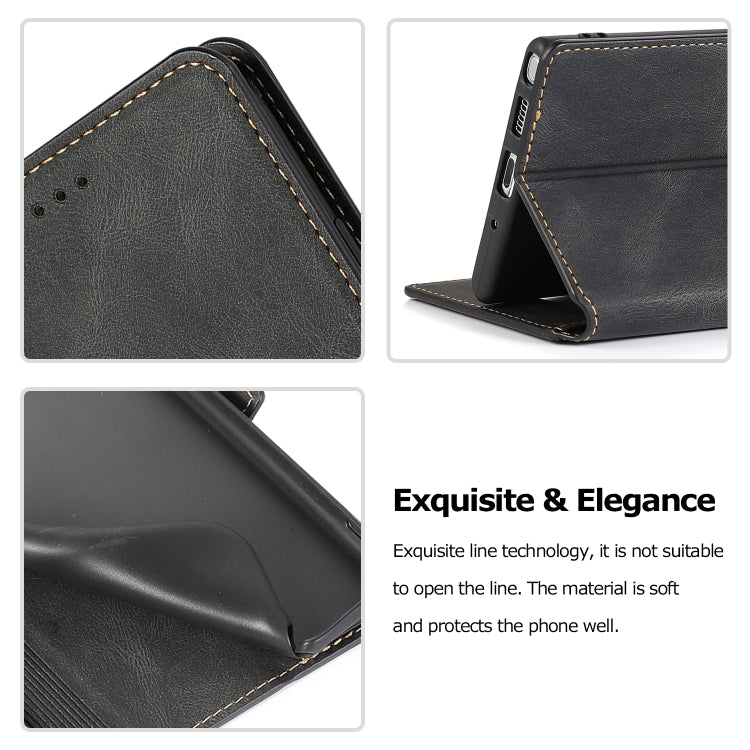 For Samsung Galaxy Note 10 Plus Retro Magnetic Closing Clasp Horizontal Flip Leather Case with Holder & Card Slots & Photo Frame & Wallet
