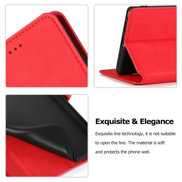 For Samsung Galaxy Note 10 Plus Retro Magnetic Closing Clasp Horizontal Flip Leather Case with Holder & Card Slots & Photo Frame & Wallet
