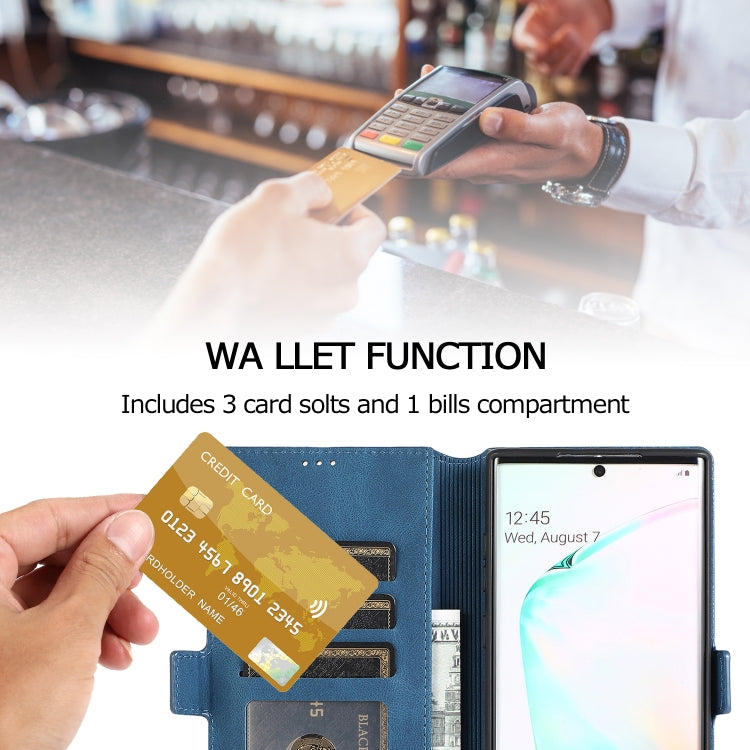 For Samsung Galaxy Note 10 Plus Retro Magnetic Closing Clasp Horizontal Flip Leather Case with Holder & Card Slots & Photo Frame & Wallet