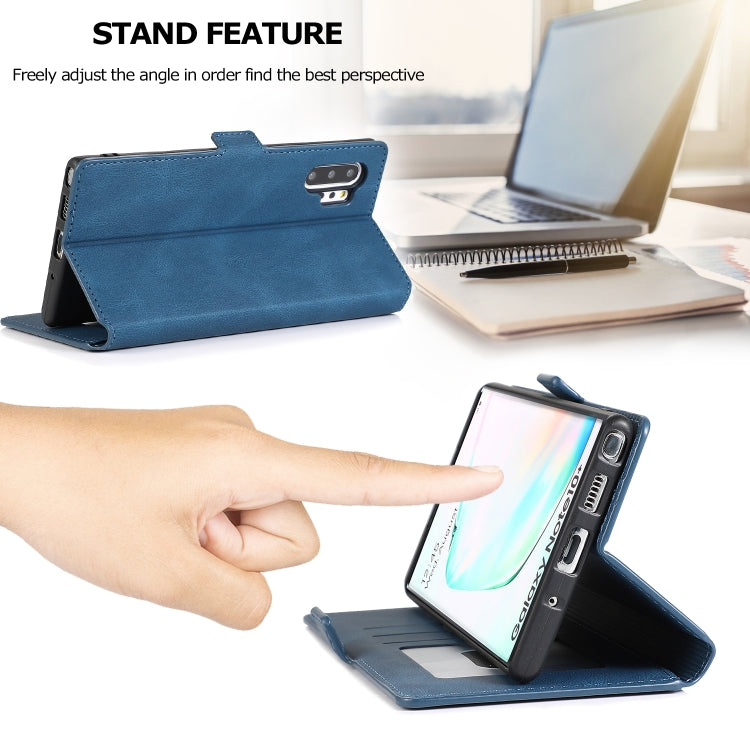 For Samsung Galaxy Note 10 Plus Retro Magnetic Closing Clasp Horizontal Flip Leather Case with Holder & Card Slots & Photo Frame & Wallet