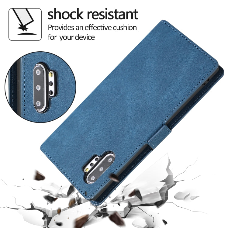 For Samsung Galaxy Note 10 Plus Retro Magnetic Closing Clasp Horizontal Flip Leather Case with Holder & Card Slots & Photo Frame & Wallet