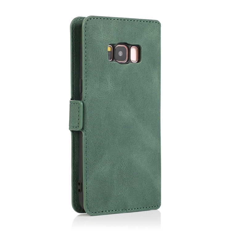 For Samsung Galaxy S8 Retro Magnetic Closing Clasp Horizontal Flip Leather Case with Holder & Card Slots & Photo Frame & Wallet