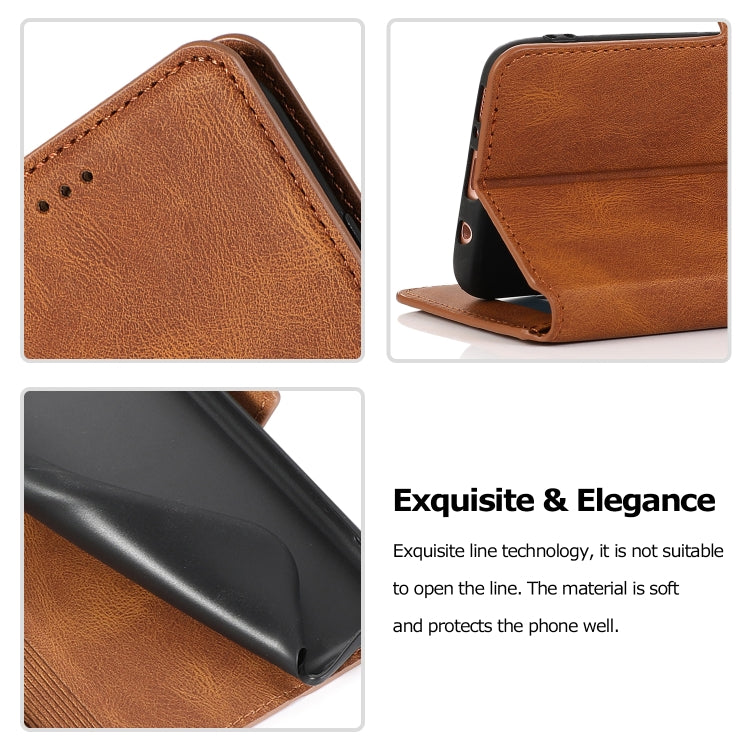 For Samsung Galaxy S8 Retro Magnetic Closing Clasp Horizontal Flip Leather Case with Holder & Card Slots & Photo Frame & Wallet