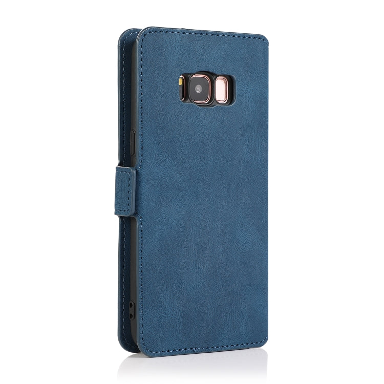 For Samsung Galaxy S8 Retro Magnetic Closing Clasp Horizontal Flip Leather Case with Holder & Card Slots & Photo Frame & Wallet