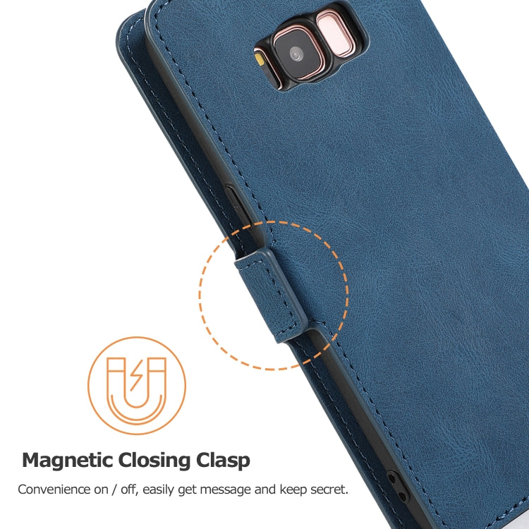 For Samsung Galaxy S8 Retro Magnetic Closing Clasp Horizontal Flip Leather Case with Holder & Card Slots & Photo Frame & Wallet