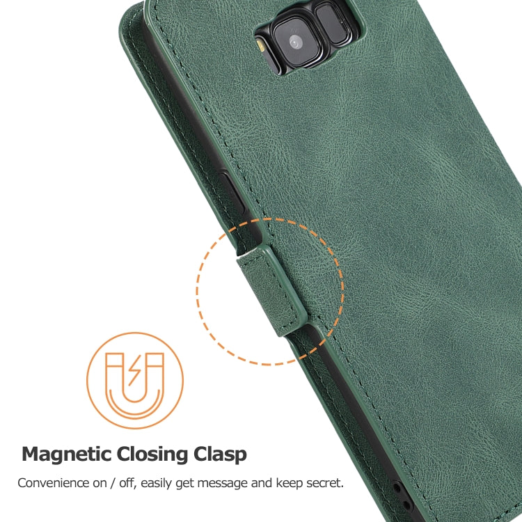 For Samsung Galaxy S8 Plus Retro Magnetic Closing Clasp Horizontal Flip Leather Case with Holder & Card Slots & Photo Frame & Wallet
