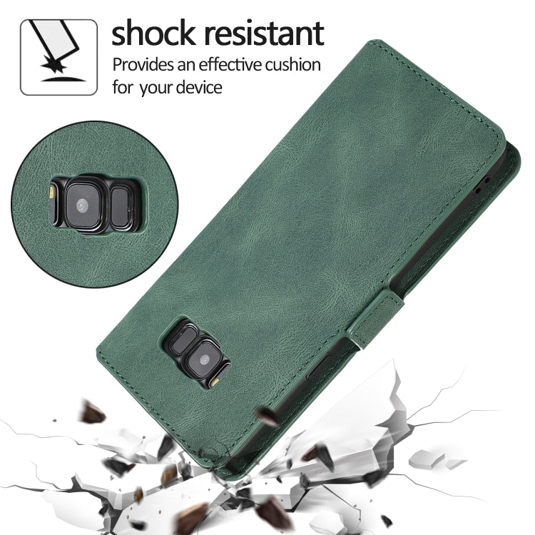 For Samsung Galaxy S8 Plus Retro Magnetic Closing Clasp Horizontal Flip Leather Case with Holder & Card Slots & Photo Frame & Wallet