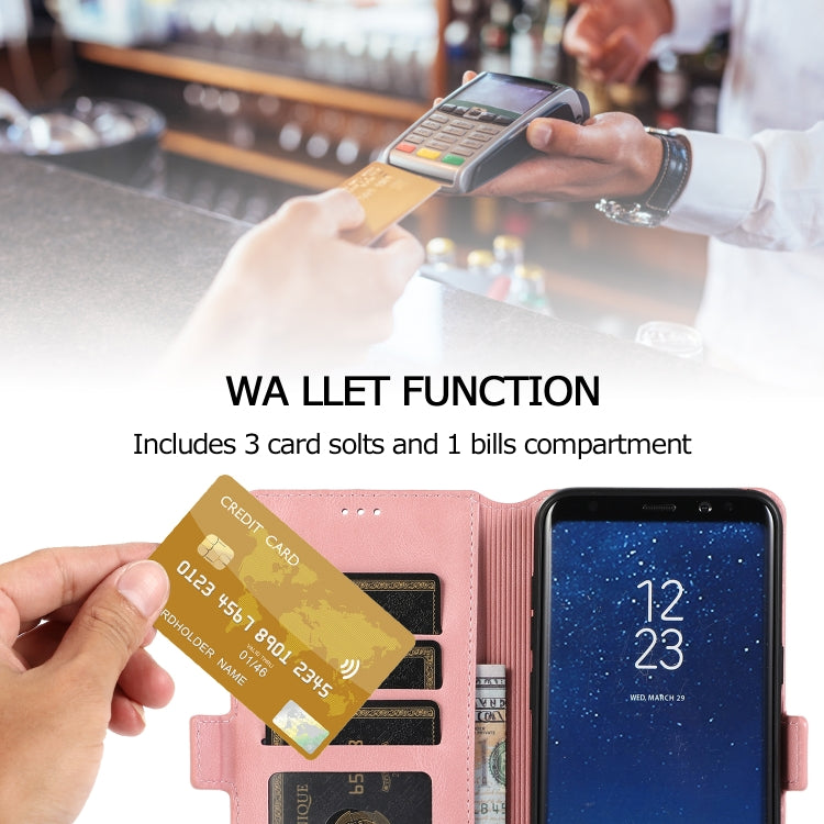 For Samsung Galaxy S8 Plus Retro Magnetic Closing Clasp Horizontal Flip Leather Case with Holder & Card Slots & Photo Frame & Wallet