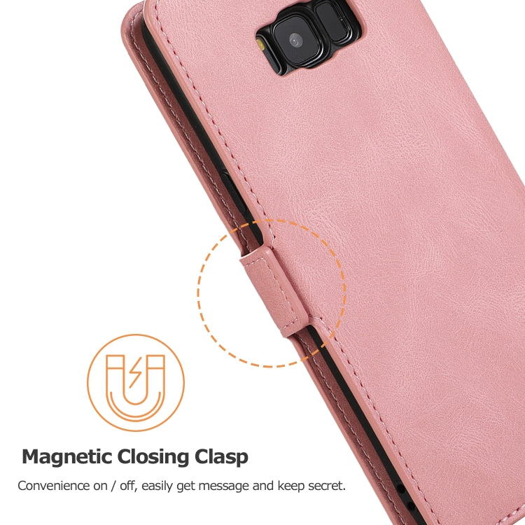 For Samsung Galaxy S8 Plus Retro Magnetic Closing Clasp Horizontal Flip Leather Case with Holder & Card Slots & Photo Frame & Wallet