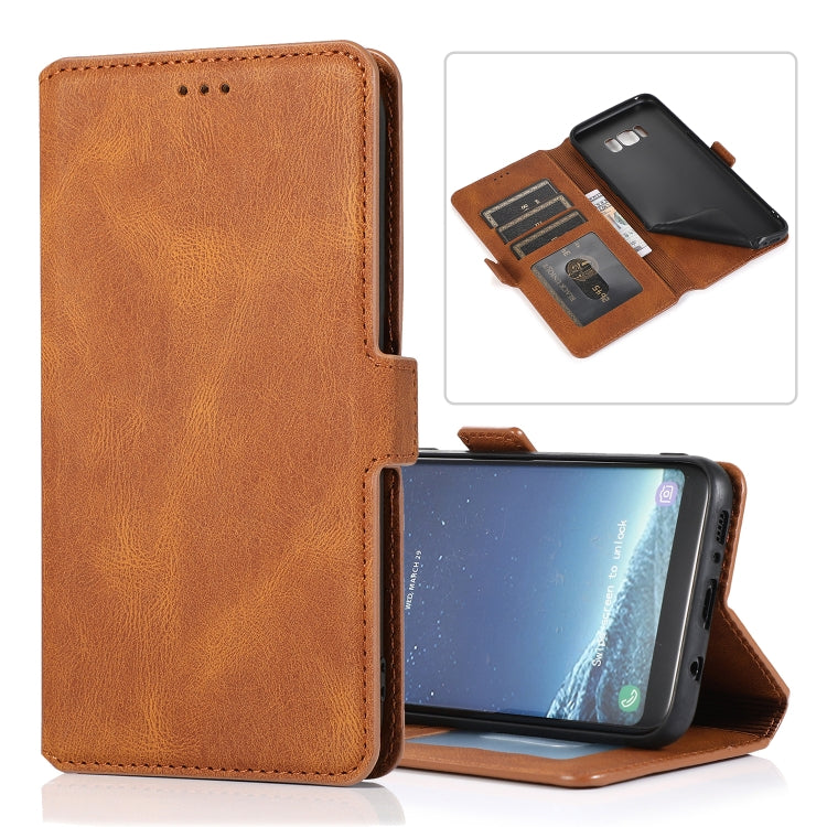 For Samsung Galaxy S8 Plus Retro Magnetic Closing Clasp Horizontal Flip Leather Case with Holder & Card Slots & Photo Frame & Wallet