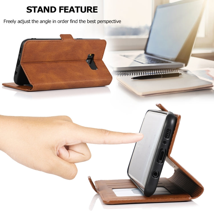 For Samsung Galaxy S8 Plus Retro Magnetic Closing Clasp Horizontal Flip Leather Case with Holder & Card Slots & Photo Frame & Wallet