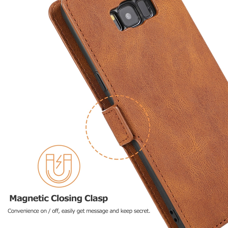 For Samsung Galaxy S8 Plus Retro Magnetic Closing Clasp Horizontal Flip Leather Case with Holder & Card Slots & Photo Frame & Wallet