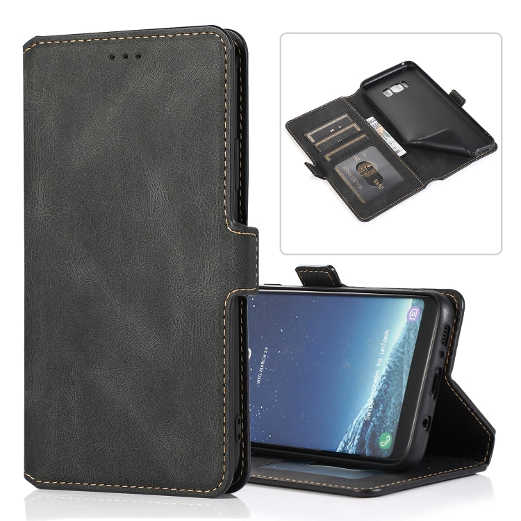 For Samsung Galaxy S8 Plus Retro Magnetic Closing Clasp Horizontal Flip Leather Case with Holder & Card Slots & Photo Frame & Wallet