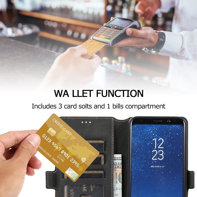For Samsung Galaxy S8 Plus Retro Magnetic Closing Clasp Horizontal Flip Leather Case with Holder & Card Slots & Photo Frame & Wallet