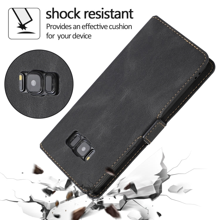 For Samsung Galaxy S8 Plus Retro Magnetic Closing Clasp Horizontal Flip Leather Case with Holder & Card Slots & Photo Frame & Wallet