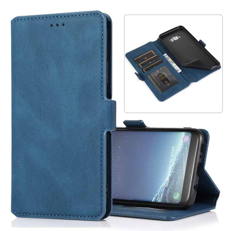 For Samsung Galaxy S8 Plus Retro Magnetic Closing Clasp Horizontal Flip Leather Case with Holder & Card Slots & Photo Frame & Wallet